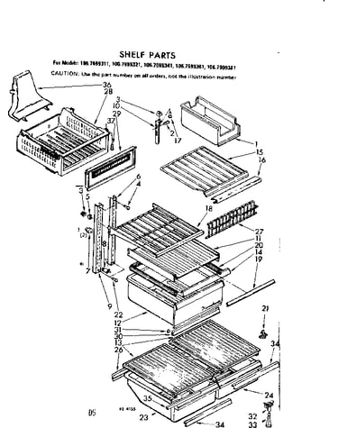 Shelf parts