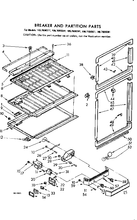 Breaker and partition parts