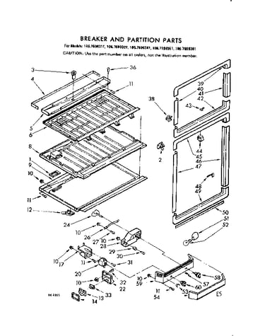 Breaker and partition parts