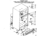Kenmore 1067699322 cabinet parts diagram