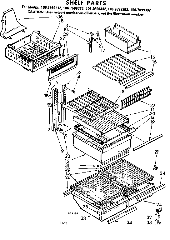Shelf part