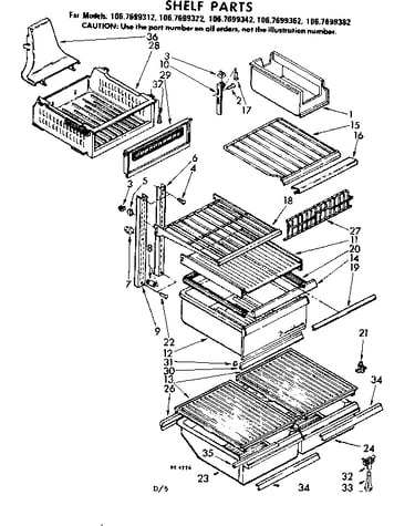 Shelf part