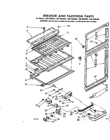Breaker and partition parts