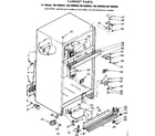 Kenmore 1067699440 cabinet parts diagram