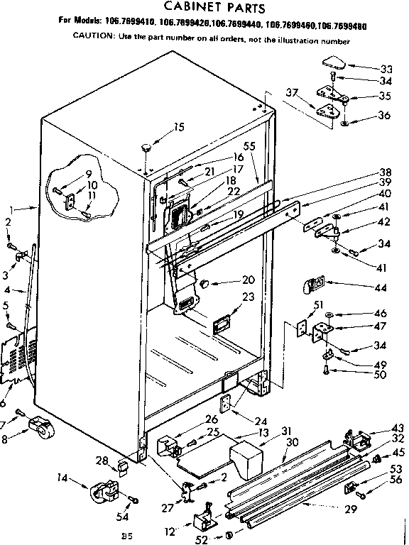 Cabinet parts