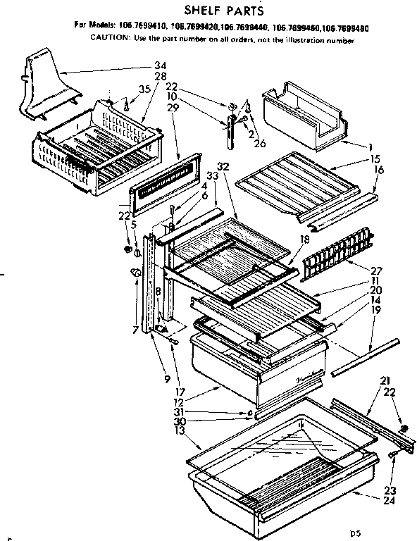 Shelf parts