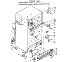 Kenmore 1067699411 cabinet parts diagram