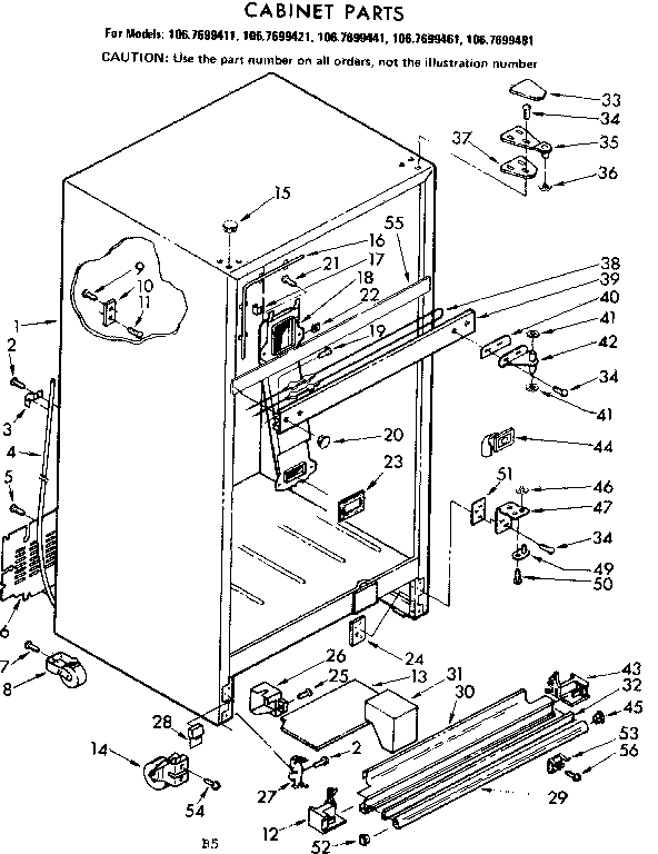 Cabinet parts