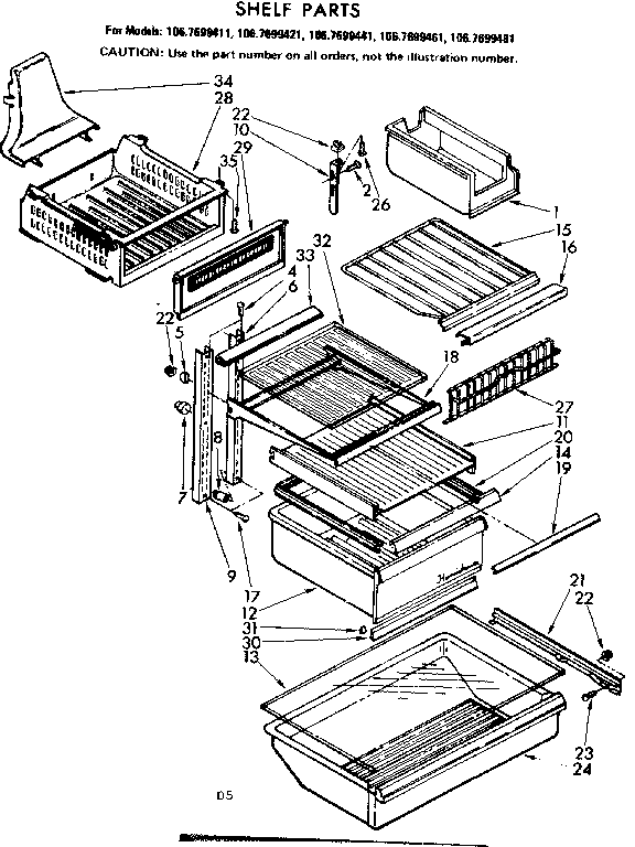 Shelf parts