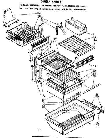 Shelf parts
