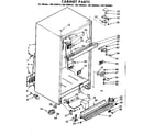 Kenmore 1067699462 cabinet parts diagram