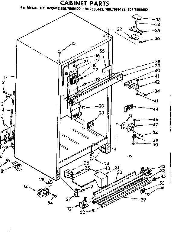 Cabinet parts