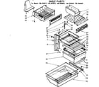 Kenmore 1067699462 shelf parts diagram