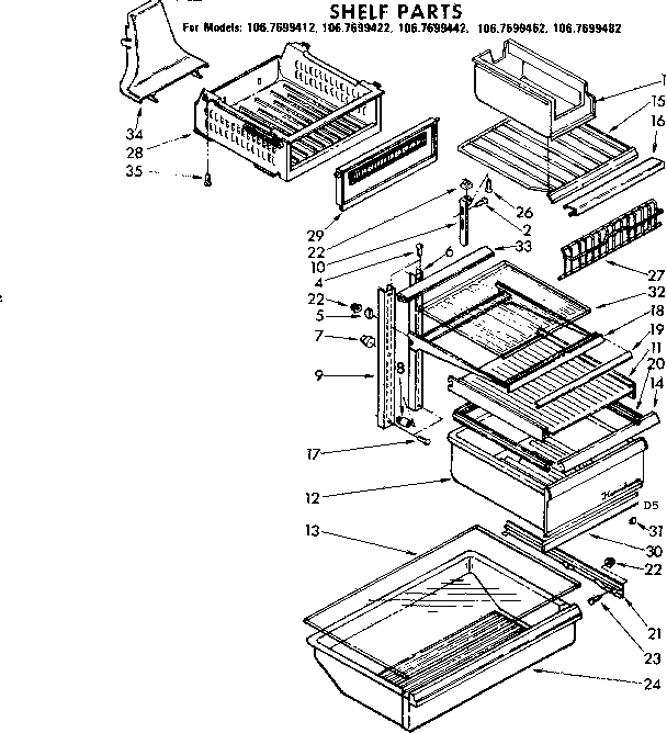 Shelf parts