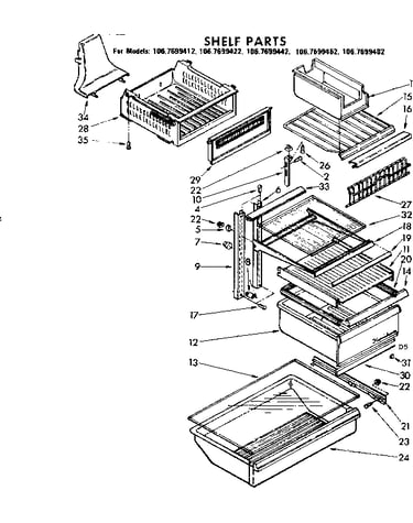 Shelf parts
