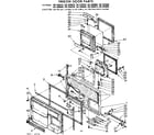 Kenmore 1067699640 freezer door parts diagram