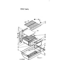 Kenmore 1067699600 shelf parts diagram