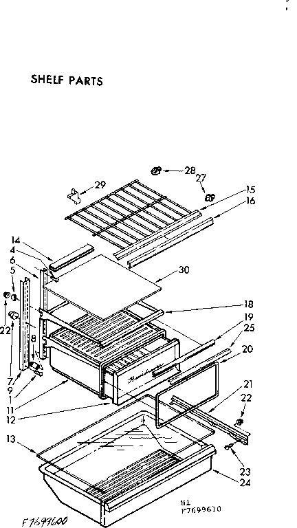 Shelf parts