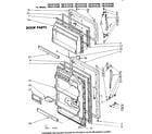 Kenmore 1068134350 door parts diagram