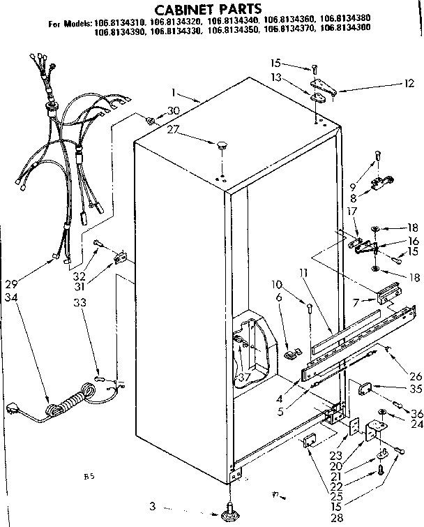 CABINET PARTS