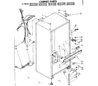 Kenmore 1068134310 cabinet parts diagram