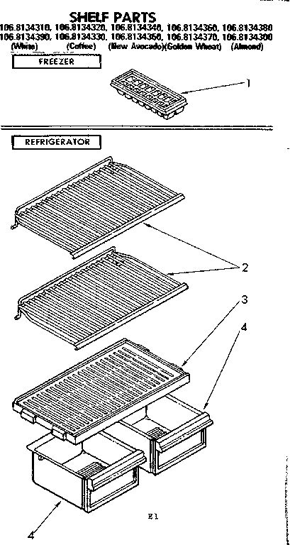 Shelf parts