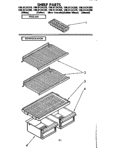 Shelf parts