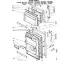 Kenmore 1068134321 door parts diagram