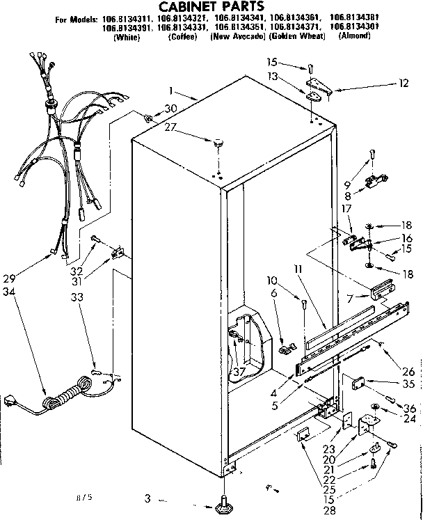 CABINET PARTS