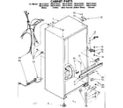 Kenmore 1068134321 cabinet parts diagram