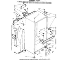 Kenmore 1068134780 cabinet parts diagram