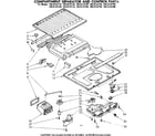 Kenmore 1068134710 compartment separator and control parts diagram