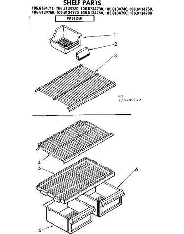 Shelf parts