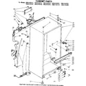 Kenmore 1068134761 cabinet parts diagram