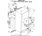 Kenmore 1068134771 cabinet parts diagram