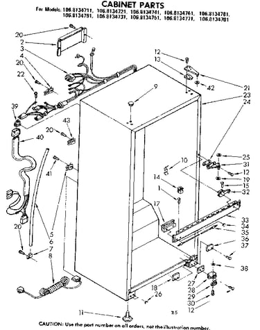 Cabinet parts