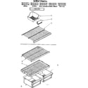 Kenmore 1068134761 shelf parts diagram