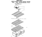 Kenmore 1068134721 shelf parts diagram