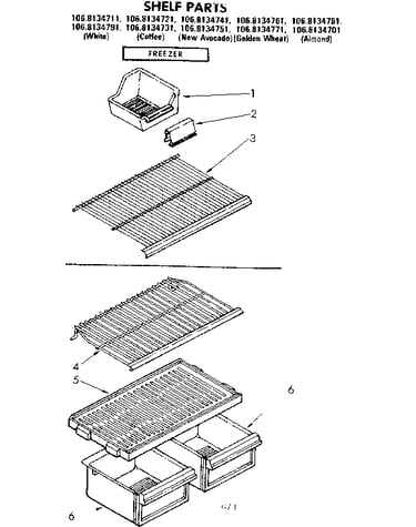 Shelf parts