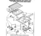 Kenmore 1068134792 compartment separator  control parts diagram