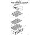 Kenmore 1068134792 shelf parts diagram