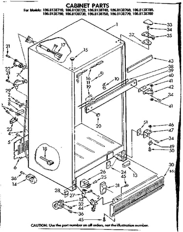 Cabinet parts