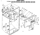 Kenmore 1068138710 liner parts diagram