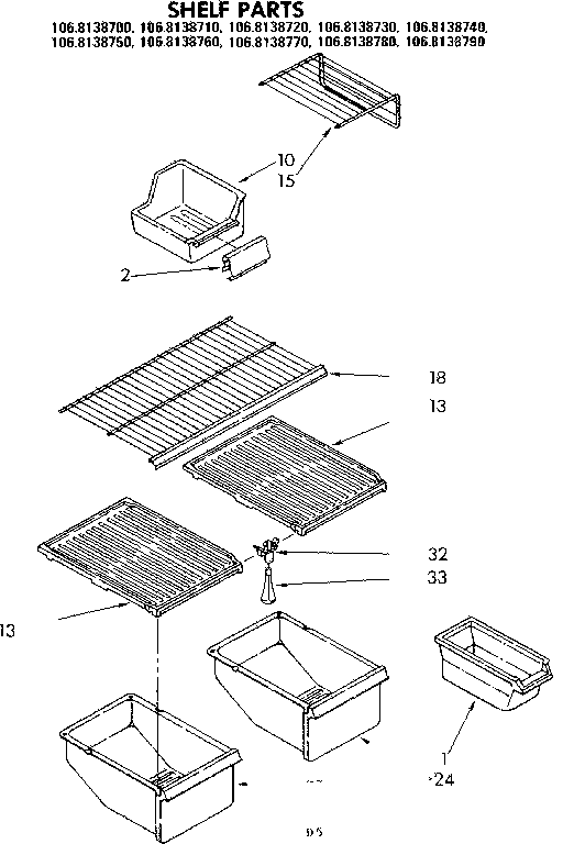Shelf parts