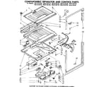 Kenmore 1068138740 compartment separator and control parts diagram
