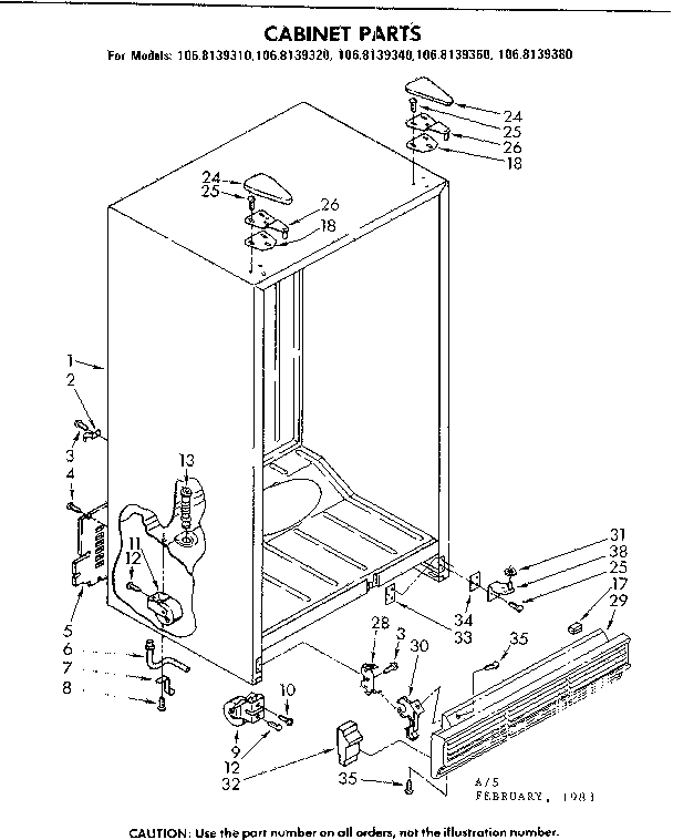 CABINET PARTS