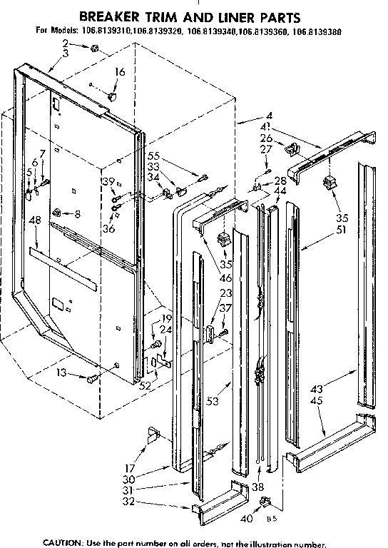 BREAKER TRIM AND LINER PARTS