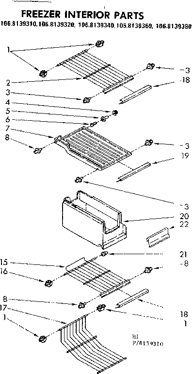 FREEZER INTERIOR PARTS