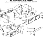 Kenmore 1068139310 air flow and control parts diagram