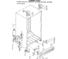 Kenmore 1068139311 cabinet parts diagram